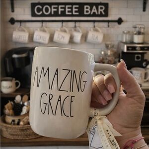 Rae Dunn Cream "Amazing Grace" Mug NWT